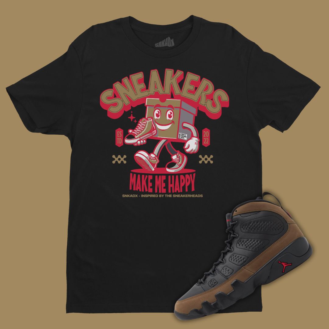 Air Era jordan 11 Low UNC x Mitchell ParallaxShops Sneakers Make Me Happy Black Tee Shirt Era jordan 9 Olive Matching T