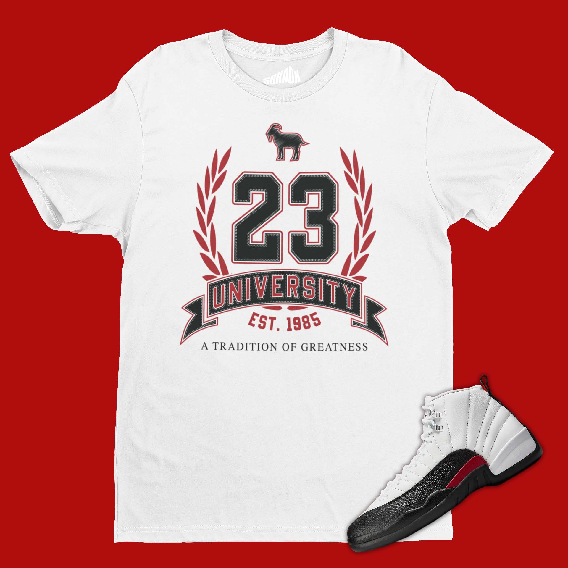 23 University T Shirt Matching Air Jordan 8 Pea Pod from