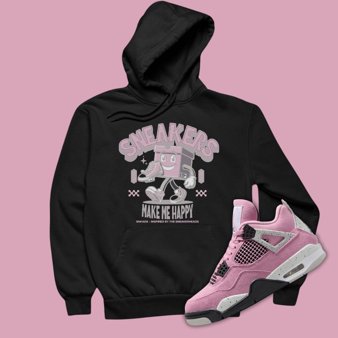 Jordan 4 Orchid Matched Hoodie Jordan Brand will be using Zebra print on their latest Air Jordan AcmShops Happy Unisex Black Sweatshirt