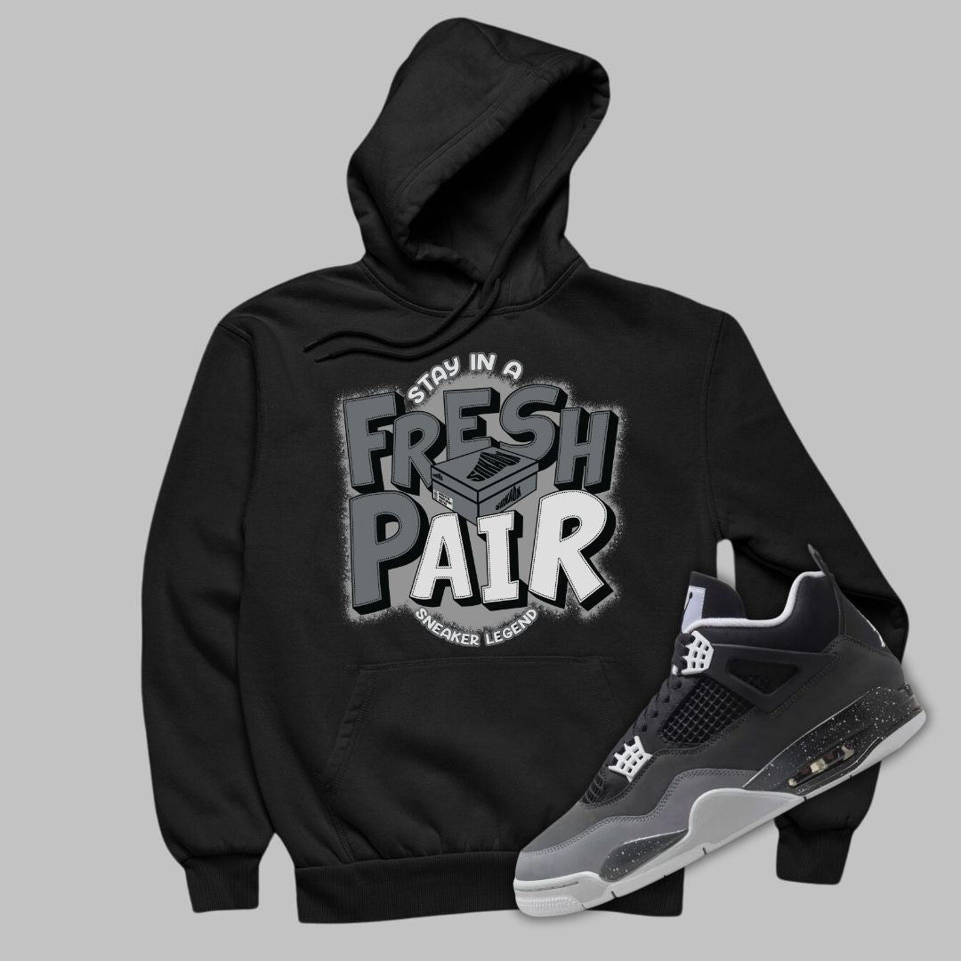 Fresh Pair Black Hoodie Matching nike gs air jordan 1 mid christmas sweater