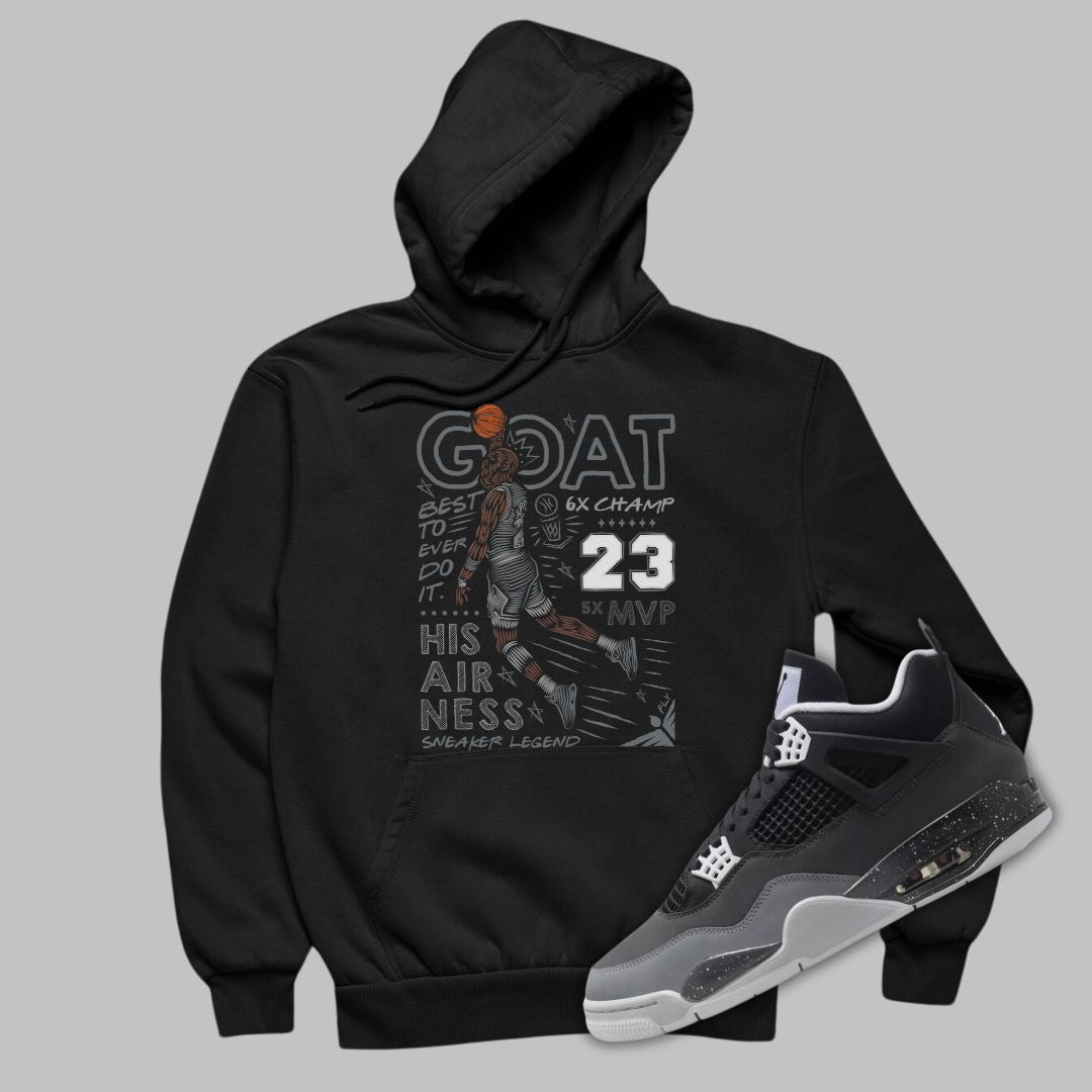 GOAT Hoodie Matching Jordan 4 Fear 2024