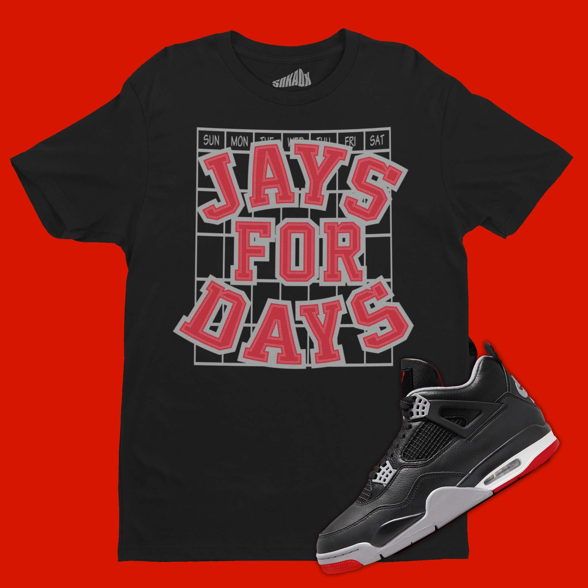 Retro 4 bred t shirts online