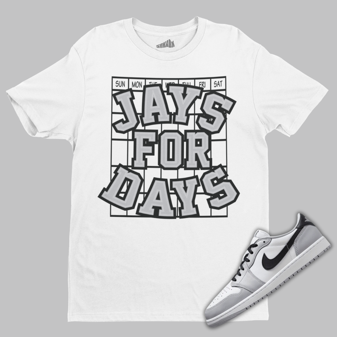 DysongroupShops Scarpa Air Jordan 1 Low Donna Grigio Air Jordan 1 Low OG Barons Jays For Days Tee Matching