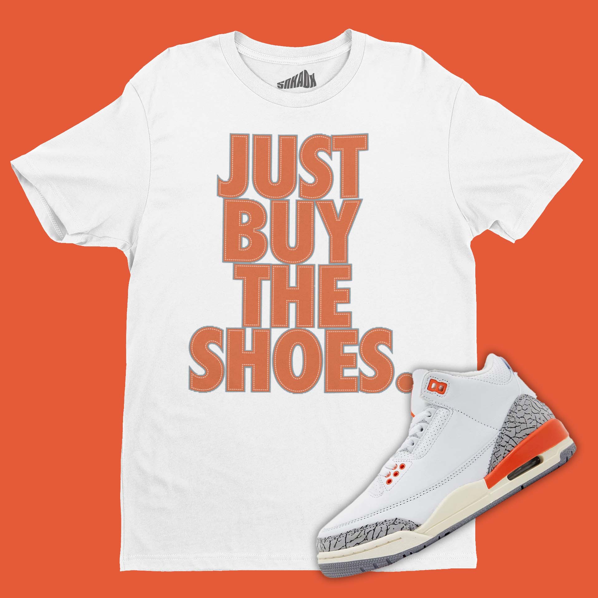 NovogasShops T Fyunny Unisex Tee Shirt Nike Air Jordan 1 Mid Shadow Red GS Gr Air Jordan 3 Georgia Peach