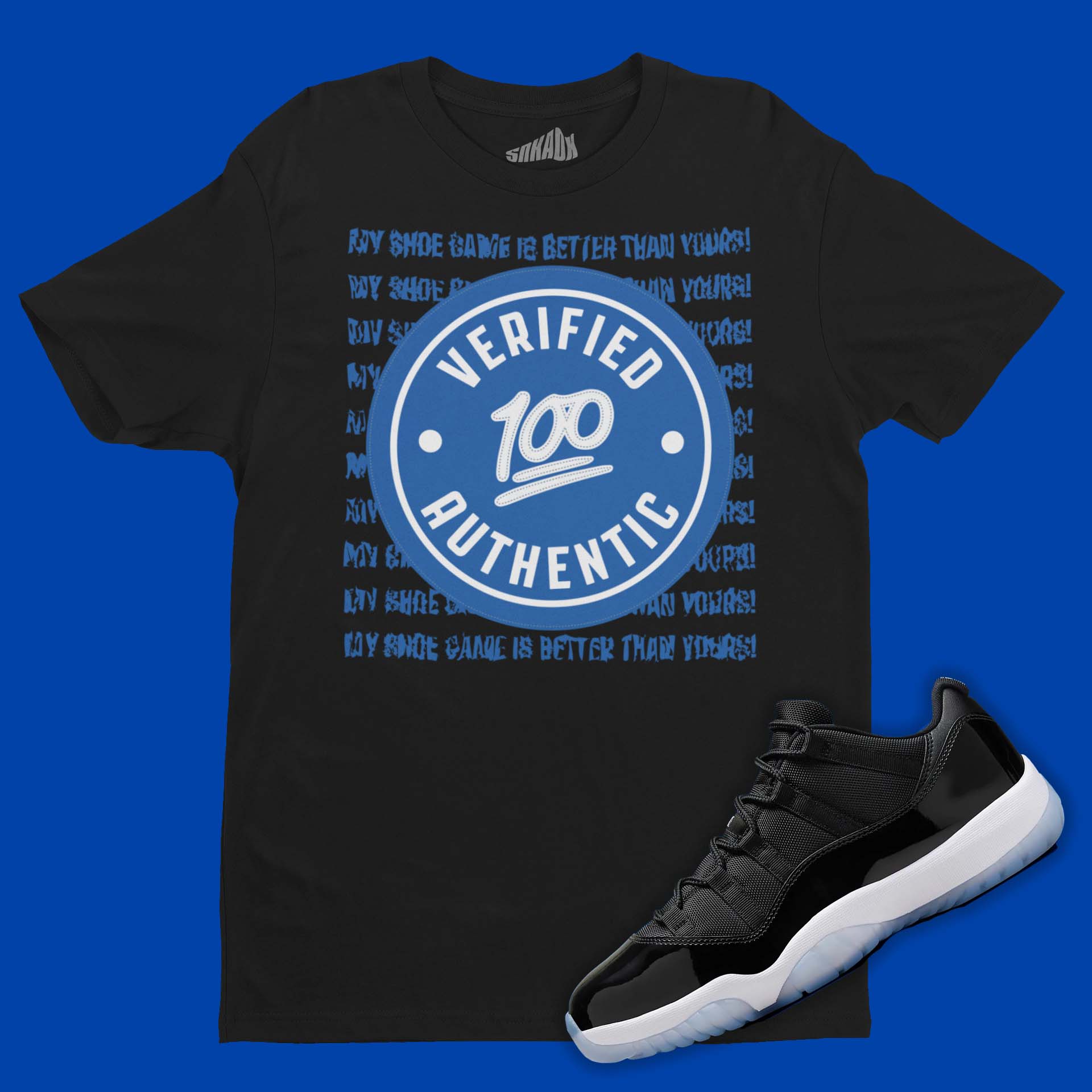 Jordan 11 space jam shirt hotsell