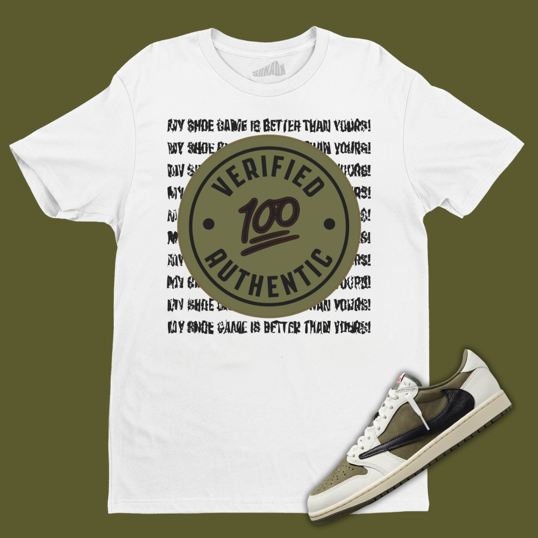 Verified Authentic White Tee air jordan Cool xi 11 retro low le snakeskin FledermausShops TS jordan Cool 1 Medium Olive