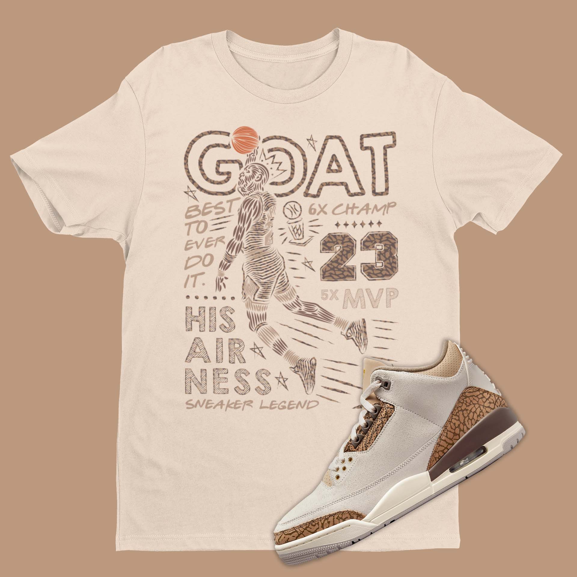 Goat Shirt Matching Air Jordan 3 Palomino – Snkadx