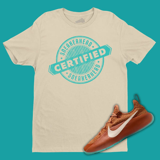 Certified Sneakerhead Tan T-Shirt Kidsing LeBron TR 1 Better With Age