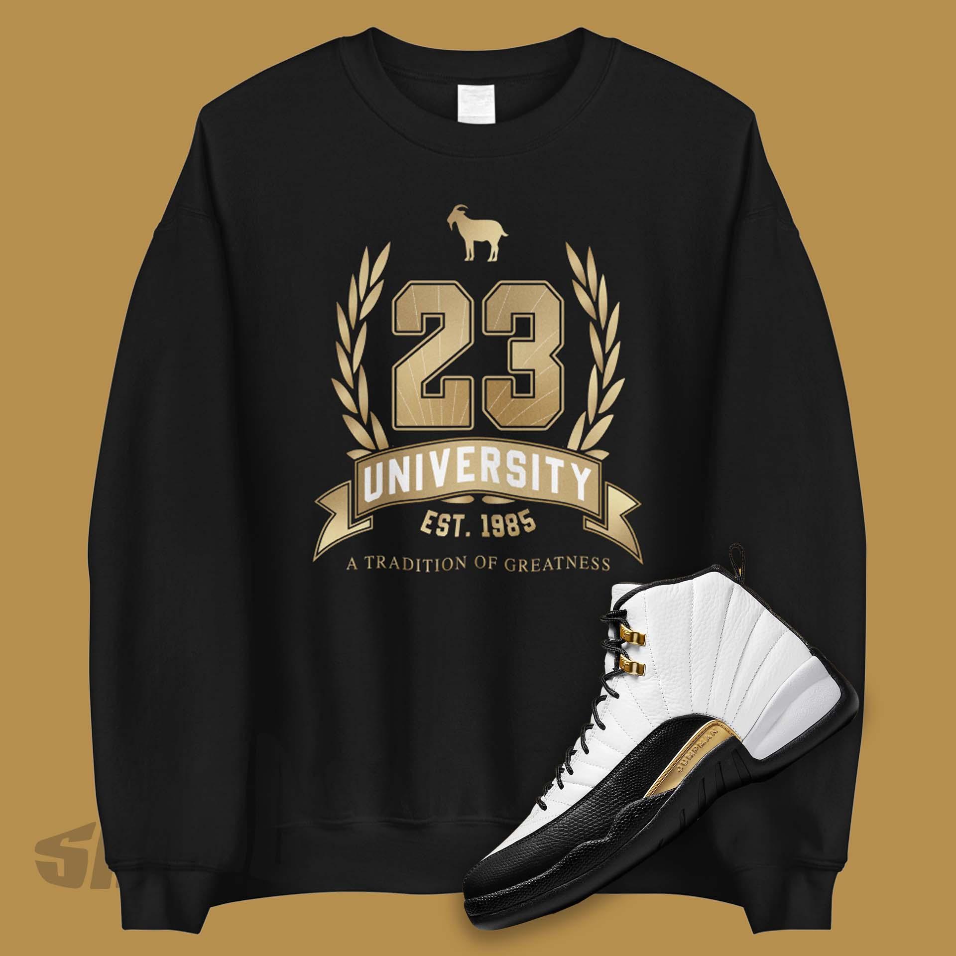 AcmShops University Sweatshirt for Air Jordan 12 Loyalty Taxi Air Jordan Red 35 Chinese New Year Comes With Wear Away Uppers