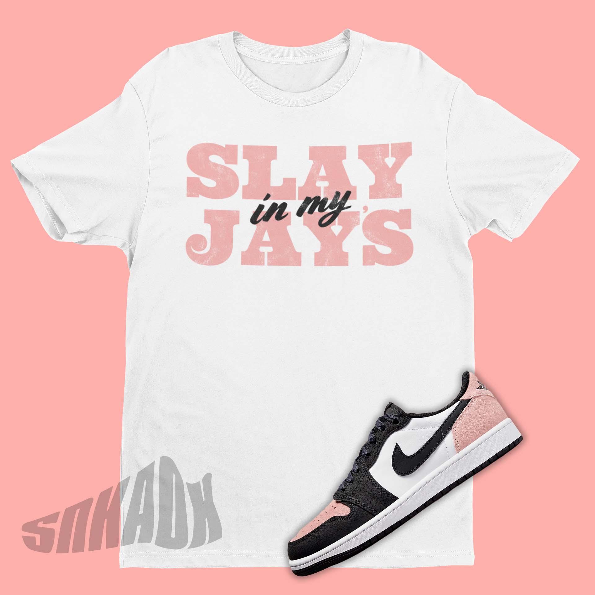 Nike Air Jordan 4 Canyon Purple UK 5 DysongroupShops Slay Shirt To Match Air Jordan 1 Bleached Coral