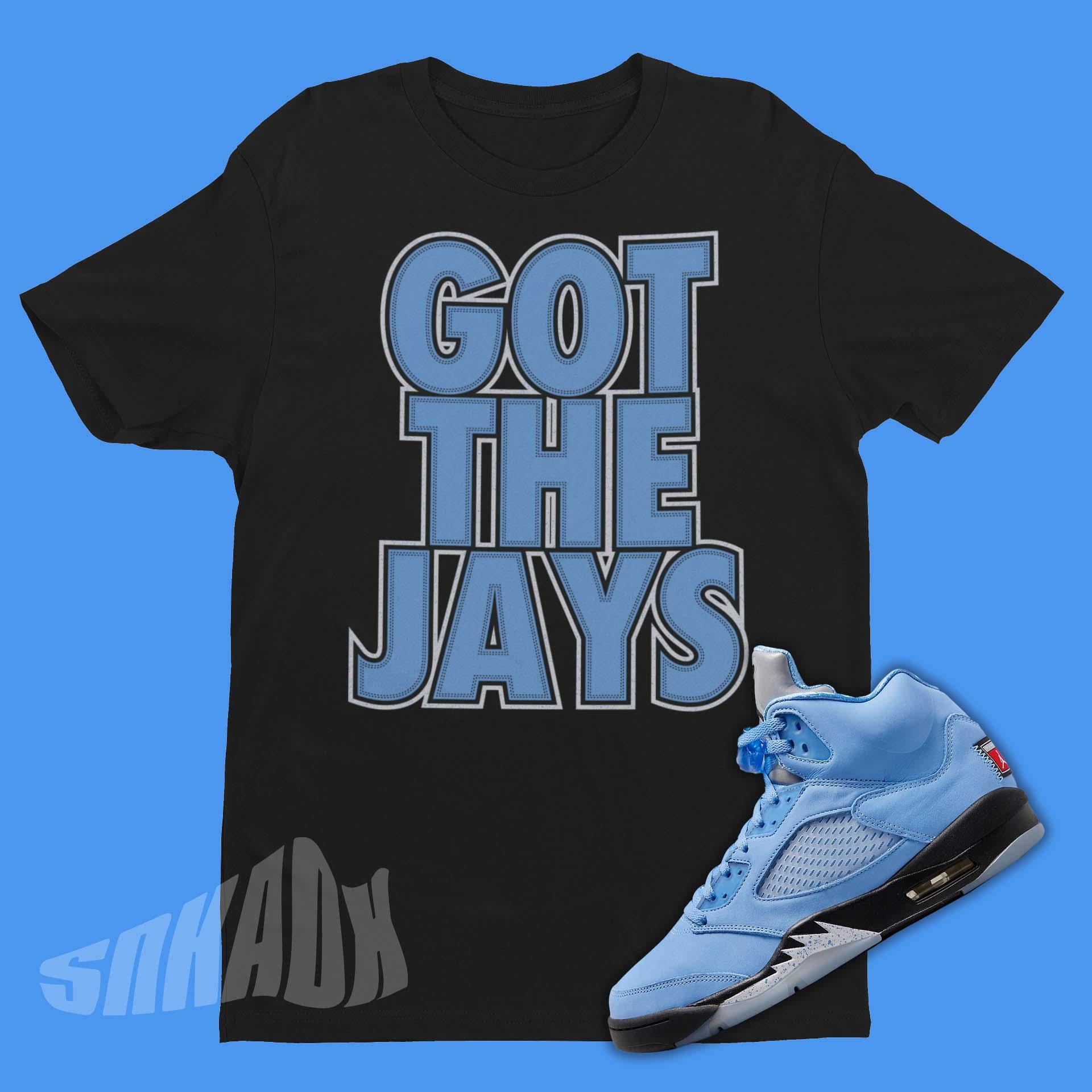  Shirt To Match Jordan Retro 5 University Blue,UNC Juice Graphic  Tee,UNC Toe (XL, Black) : Handmade Products