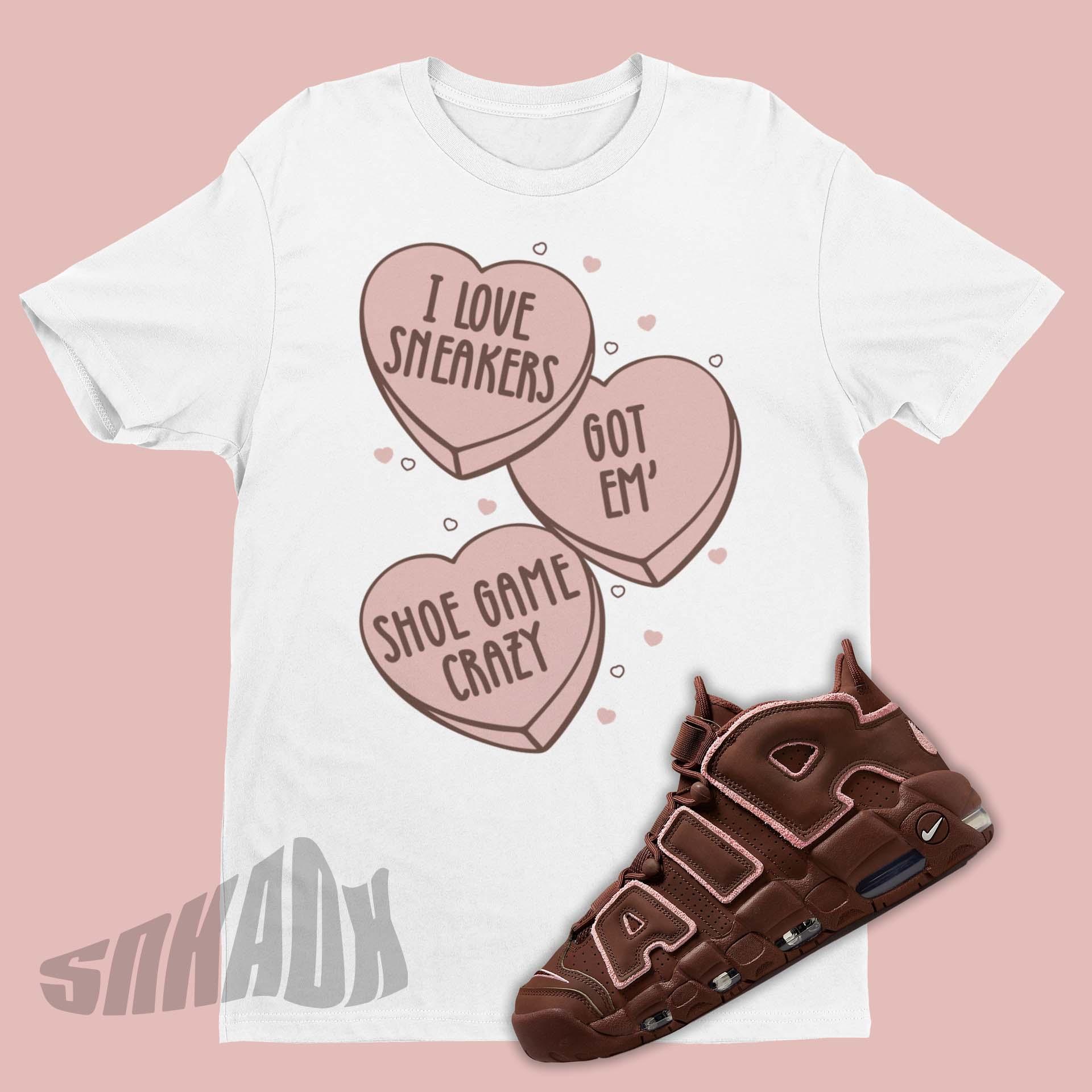 Shirt To Match Nike Air More Uptempo 96 Valentine's Day And