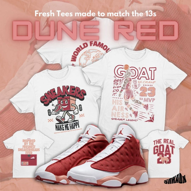 Tees to match Air Jordan Dune Red 13s