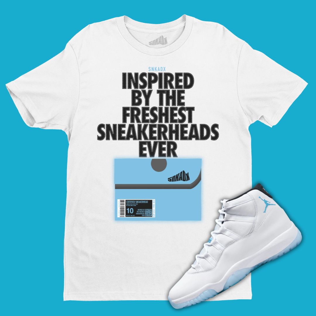 Shoe Box T-Shirt Matching Jordan 11 Legend Blue