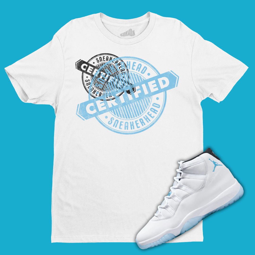 Certified Sneakerhead T-Shirt Matching Jordan 11 Legend Blue