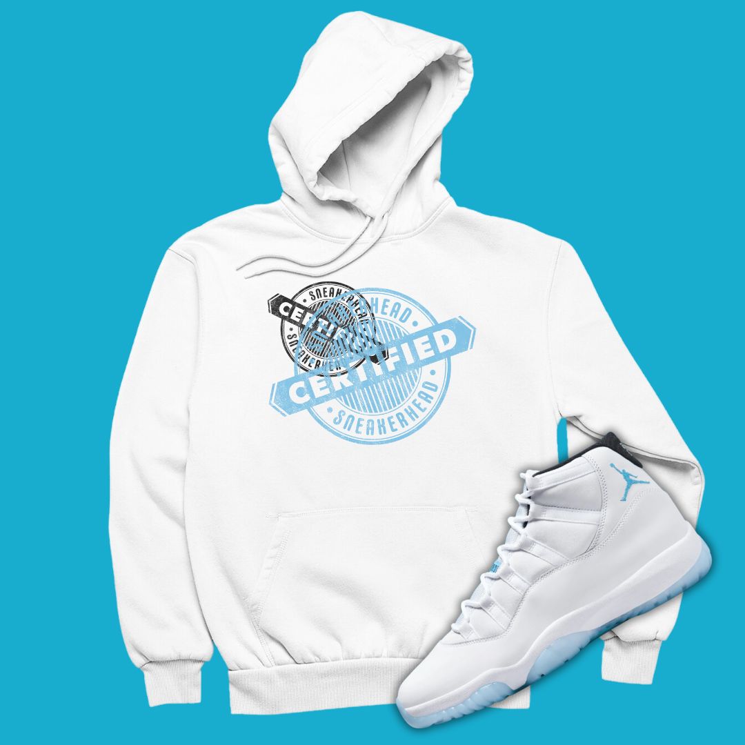 Certified Sneakerhead Hoodie Matching Jordan 11 Legend Blue