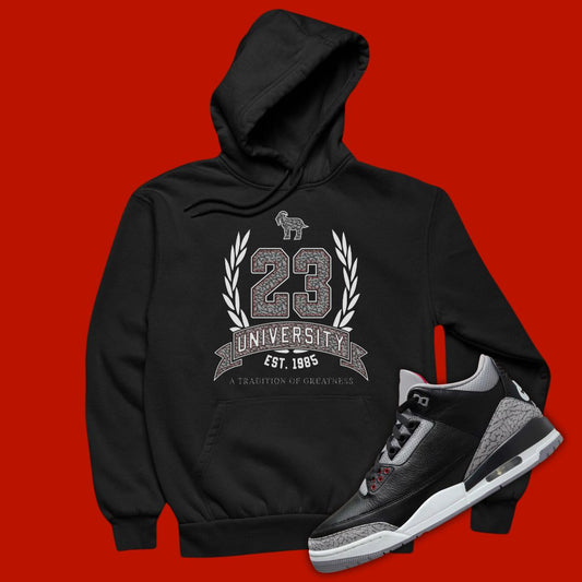 Air Jordan 3 Black Cement Sweatshirt