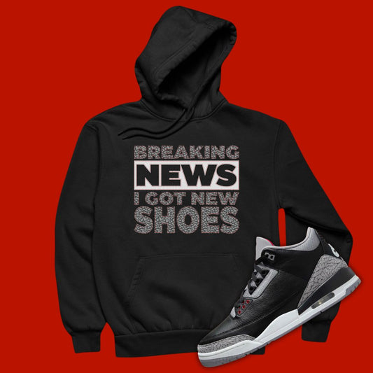 Air Jordan 3 Black Cement Sweatshirt