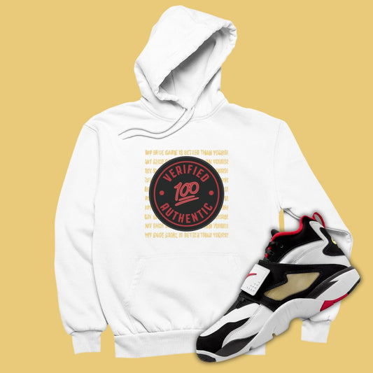 Verified Authentic White Hoodie Matching Air Diamond Turf Falcons