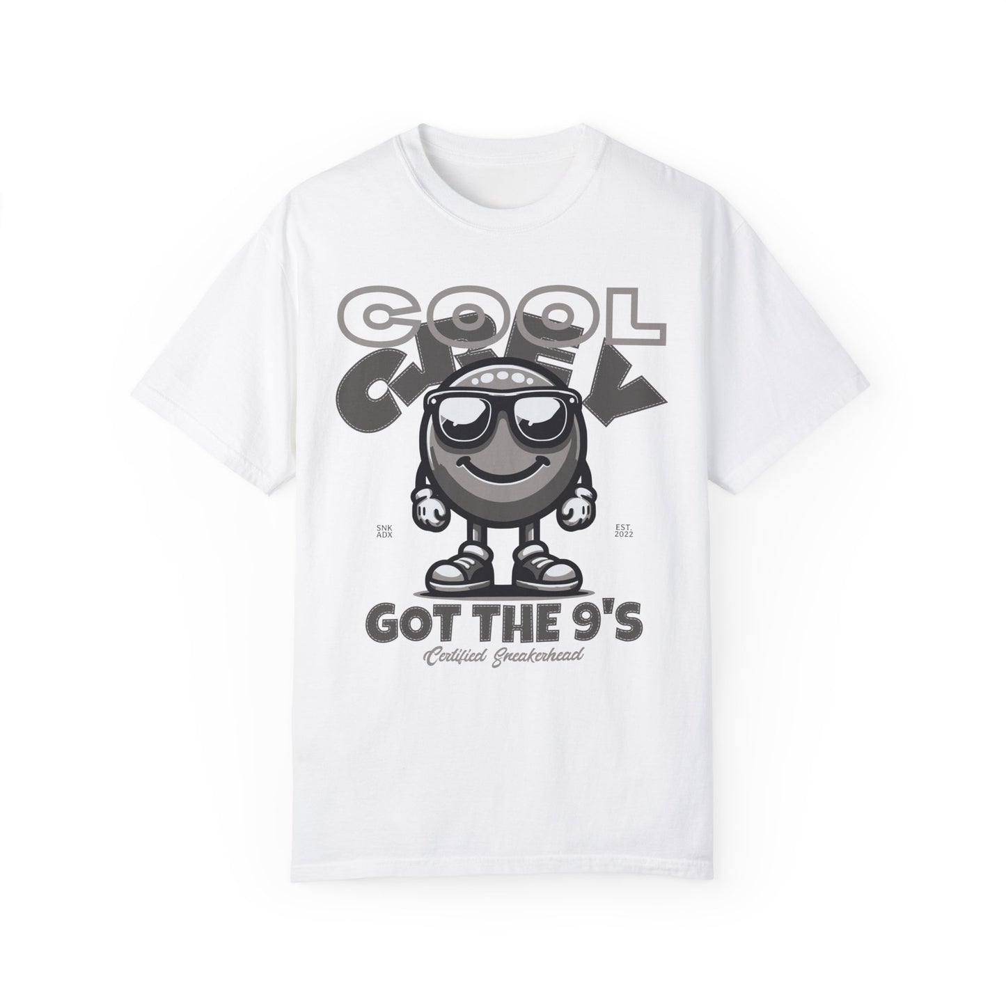 Cool Grey Smiley Premium T-shirt Matching Jordan 9 Cool Grey