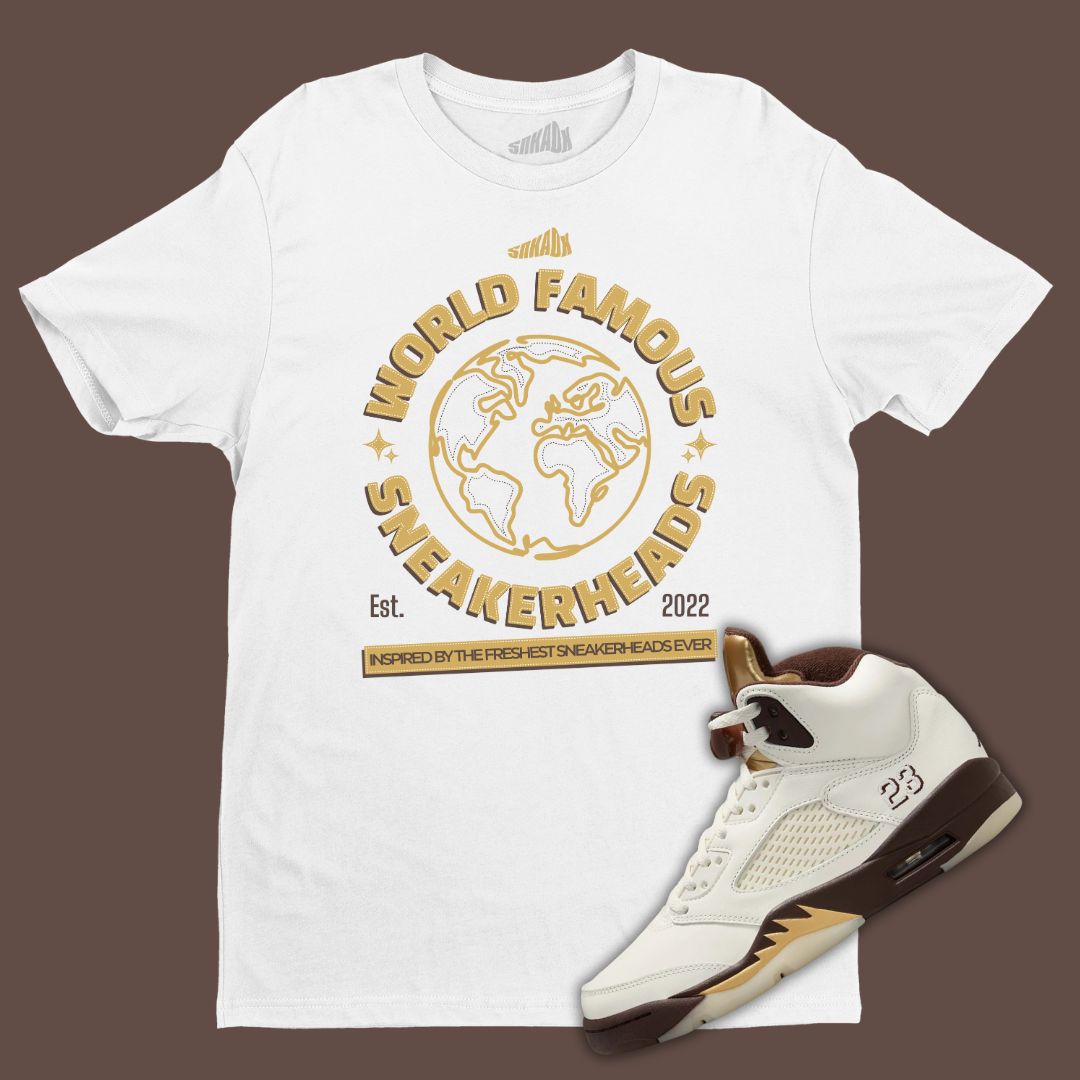 World Famous Sneakerheads T-Shirt Matching Jordan 5 Earth