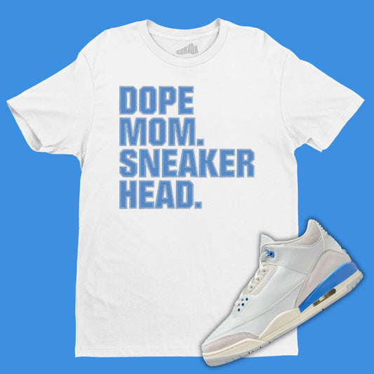 Dope Mom Sneakerhead white T-Shirt Matching Jordan 3 Lucky Shorts