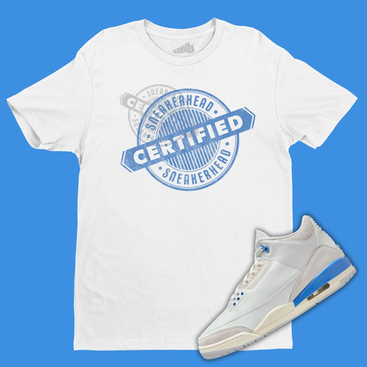 Certified Sneakerhead white T-Shirt Matching Jordan 3 Lucky Shorts