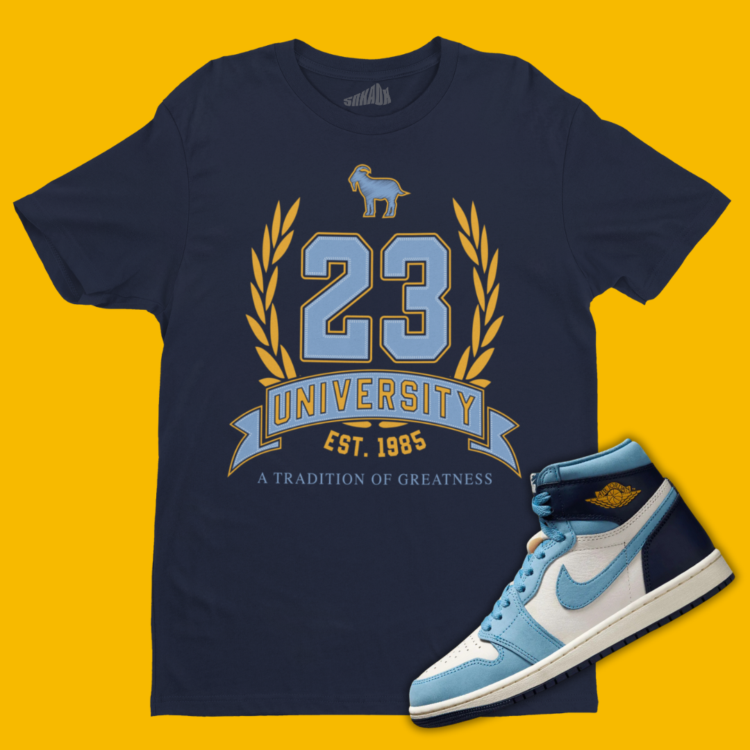 23 University T-Shirt Matching Air Jordan 1 First In Flight