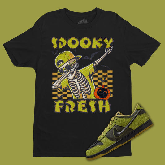 Spooky Fresh Black T-Shirt Matching Dunk Low Halloween 2024