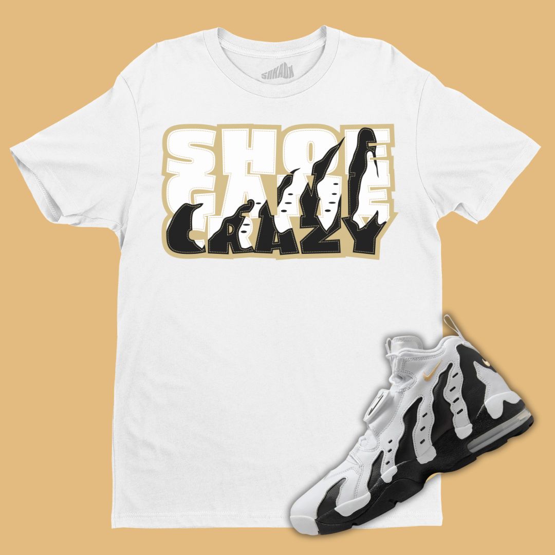 Shoe Game Crazy T-Shirt Matching Air Diamond Turf Max '96 White Black