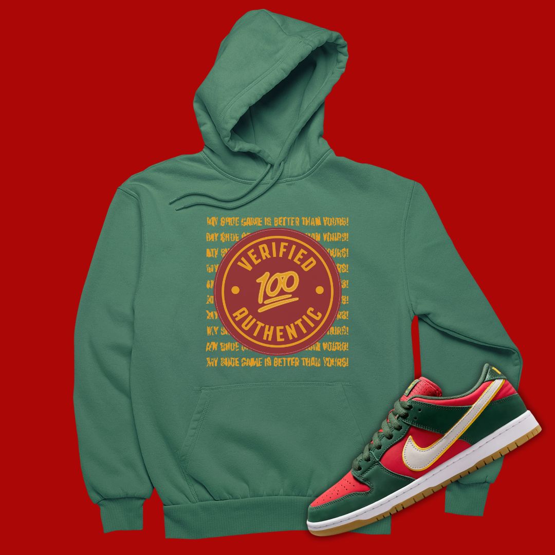 Verified Authentic green Hoodie Matching Nike Dunk Low Seattle Supersonics