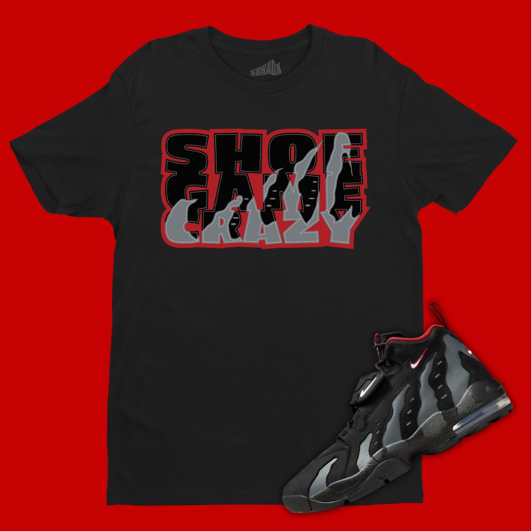 Shoe Game Crazy Black T-Shirt Matching Air DT Max 96 Falcons