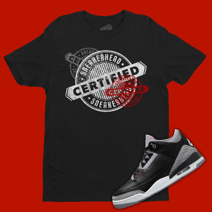 Air Jordan 3 Black Cement T-shirt