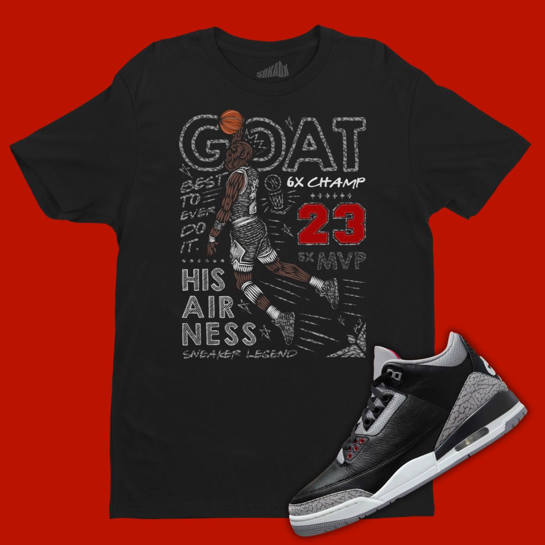 Jordan 3 Black Cement t-shirt