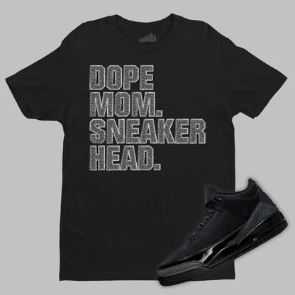 Jordan 3 Black Cat matching t-shirt