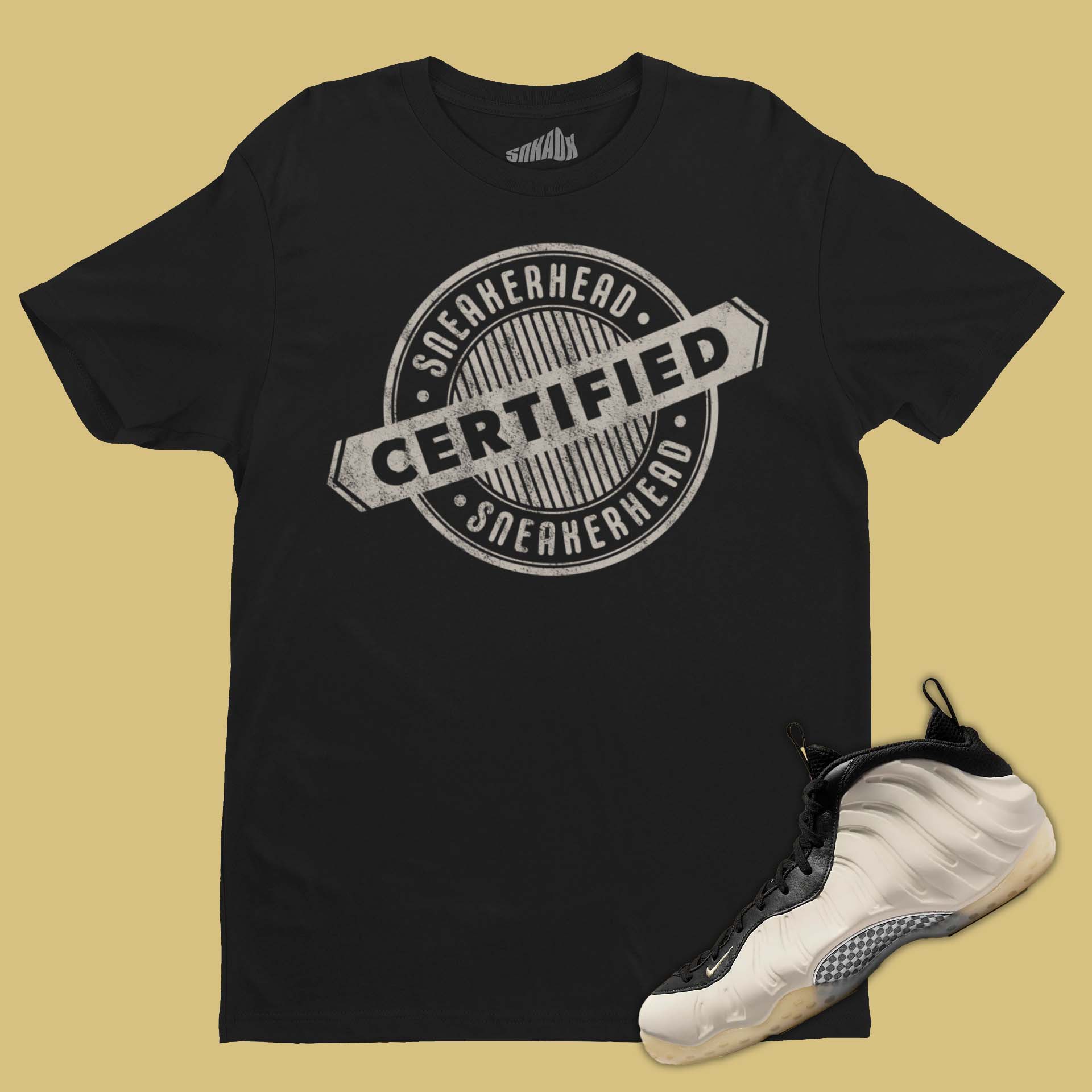 Certified Sneakerheads T-Shirt Matching Air Foamposite One Light Orewood Brown