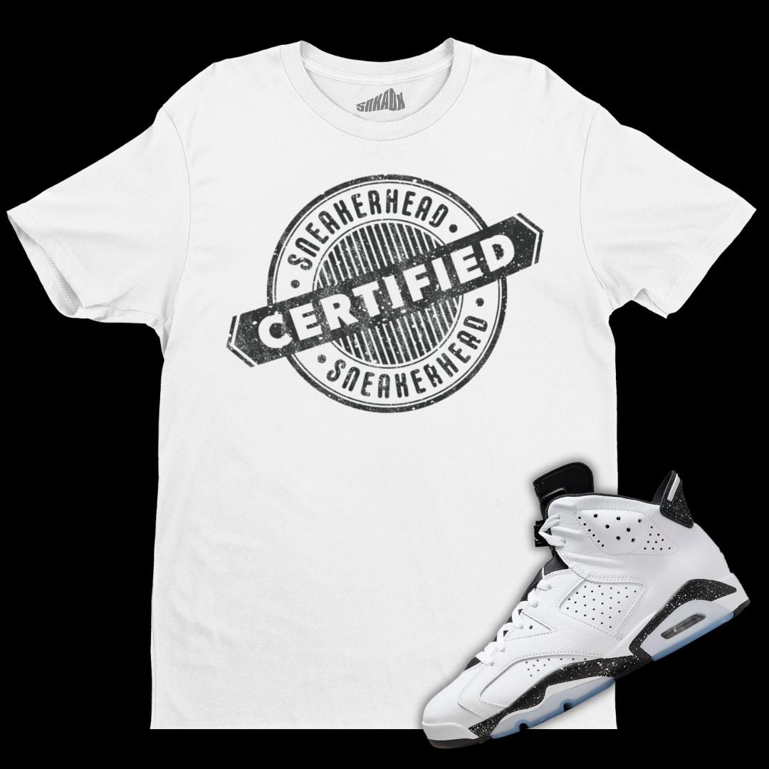 Certified Sneakerhead T-Shirt Matching Air Jordan 6 Reverse Oreo