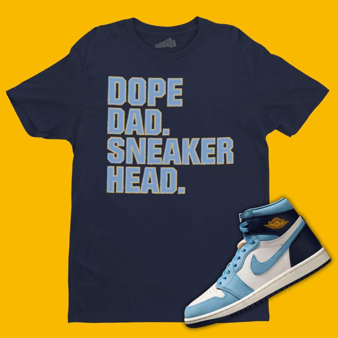 Dope Dad Sneakerhead T-Shirt Matching Air Jordan 1 First In Flight