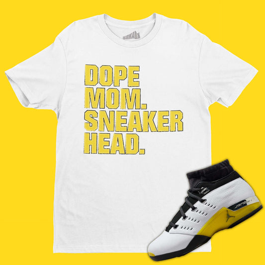 Dope Mom Sneakerhead T-Shirt Matching Air Jordan 17 Low Lightning