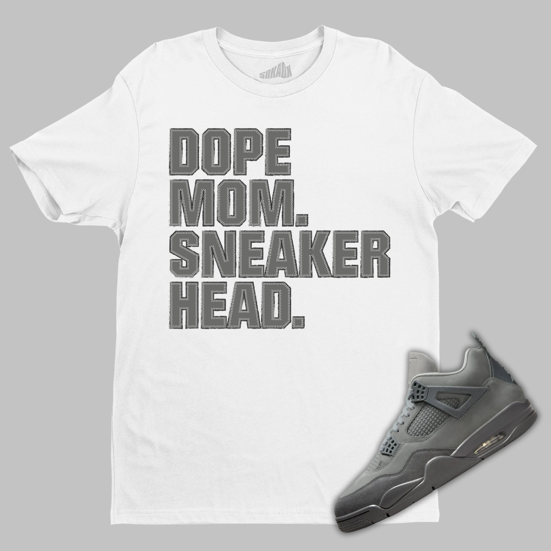 Dope Mom Sneakerhead T-Shirt Matching Air Jordan 4 Wet Cement