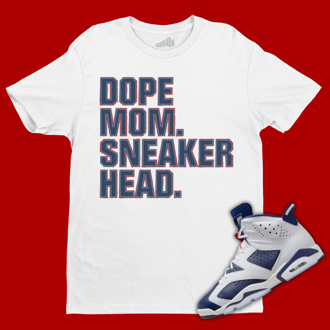 Dope Mom Sneakerhead T-Shirt Matching Jordan 6 Olympic