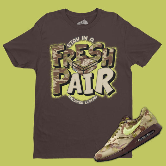 Fresh Pair T-Shirt Matching Air Max 1 '86 Camo