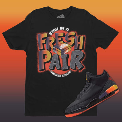 Fresh Pair T-Shirt Matching J Balvin x Air Jordan 3 Rio