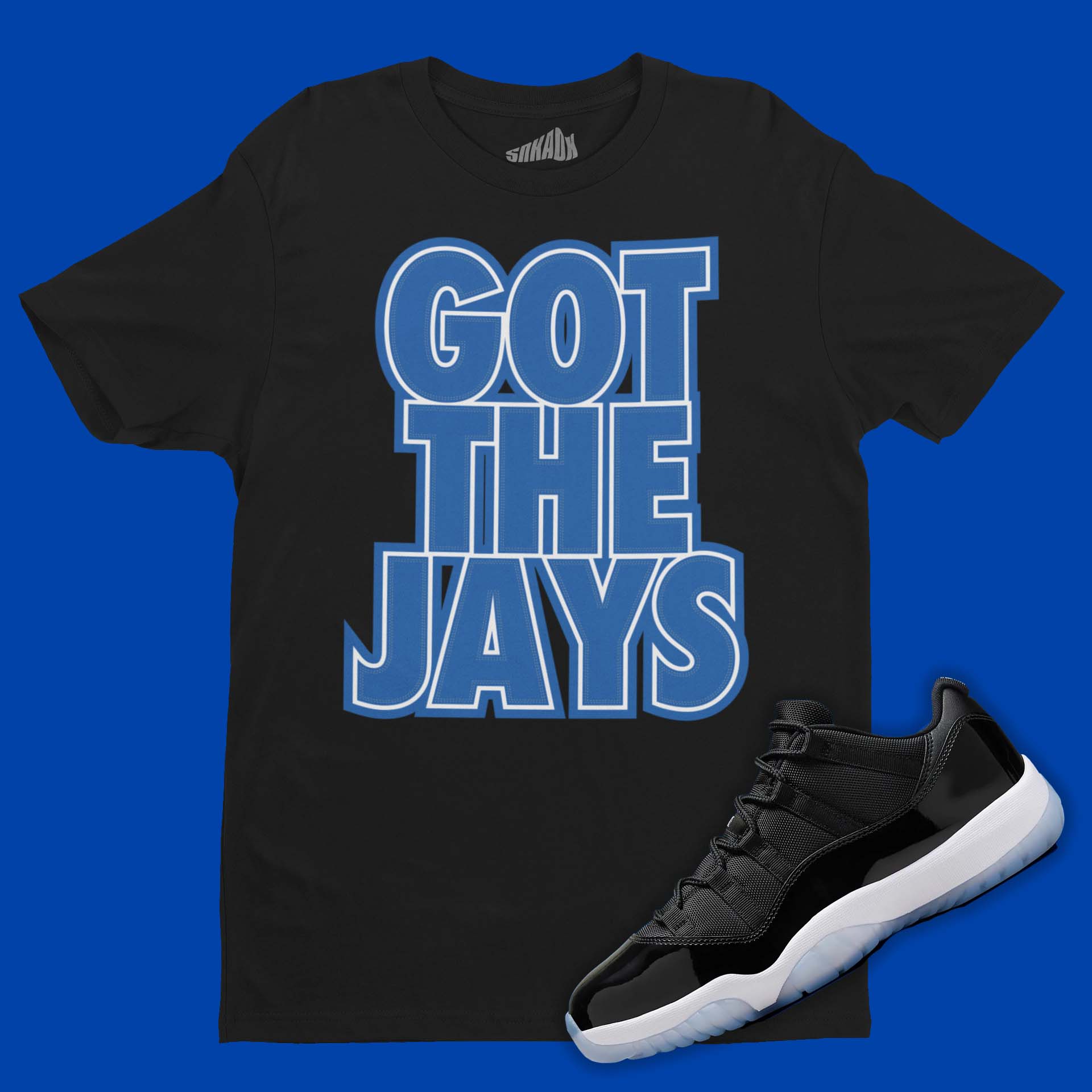 Jordan 11 space jam shirt hotsell