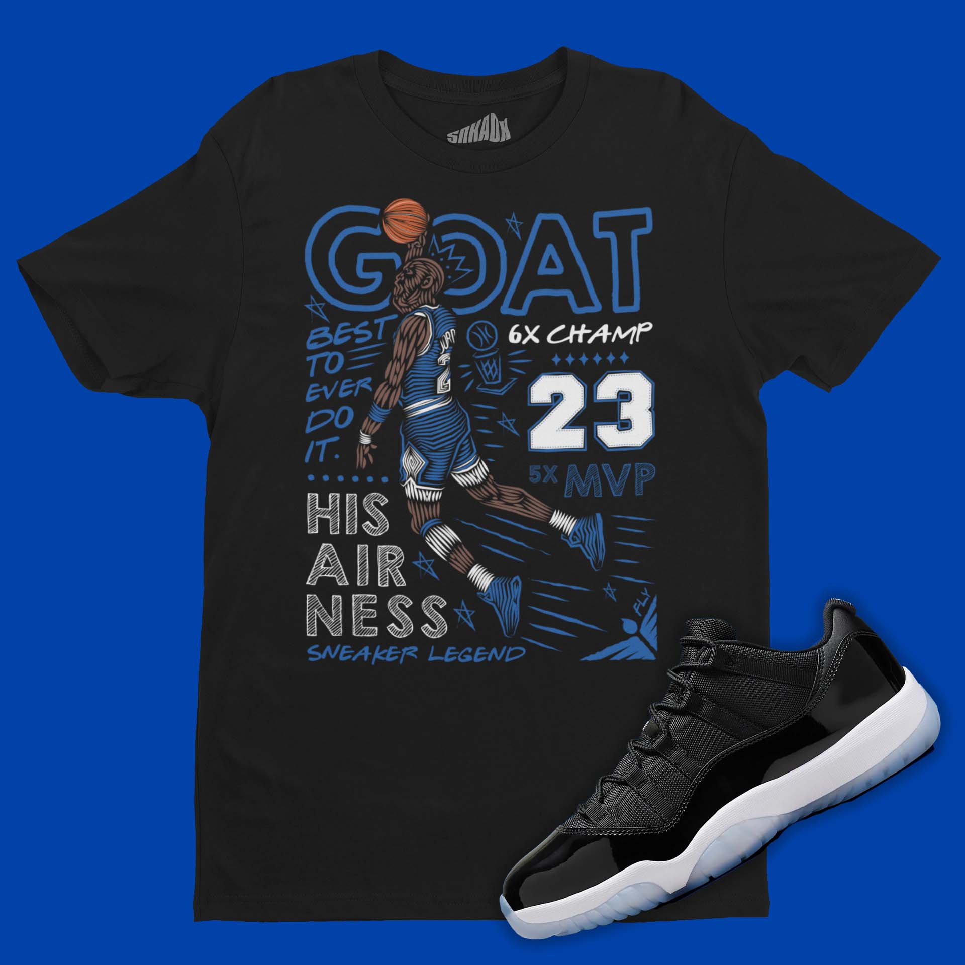 Jordan 11 space jam goat hotsell