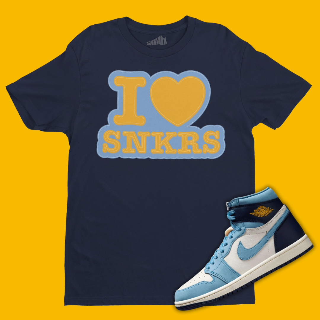 I Love Sneakers T-Shirt Matching Air Jordan 1 First In Flight