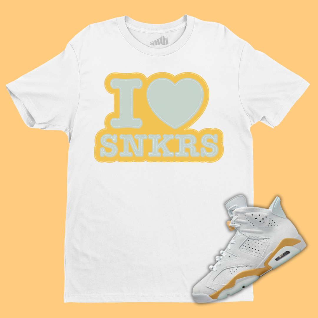 I Love Sneakers T-Shirt Matching Jordan 6 Paris Olympic