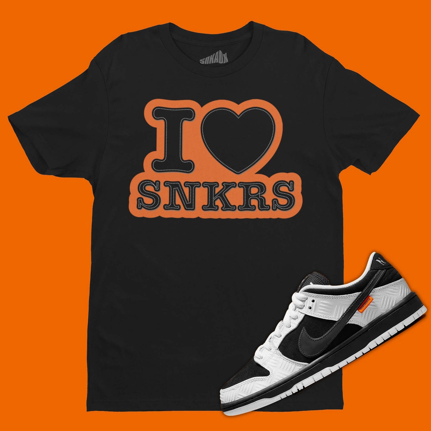 TIGHTBOOTH Nike SB Dunk Matching T-Shirt in black from SNKADX