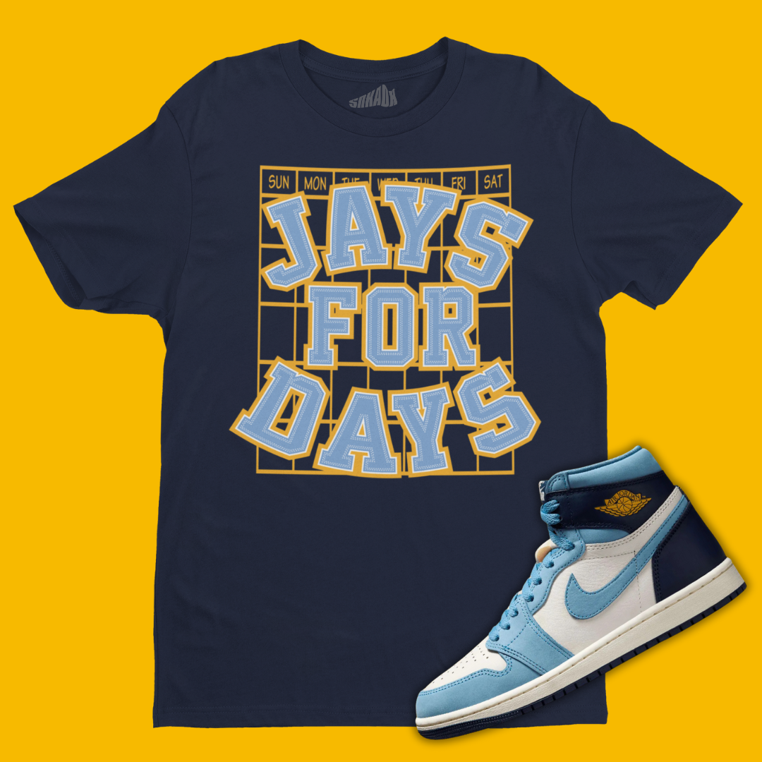 Jays For Days T-Shirt Matching Air Jordan 1 First In Flight