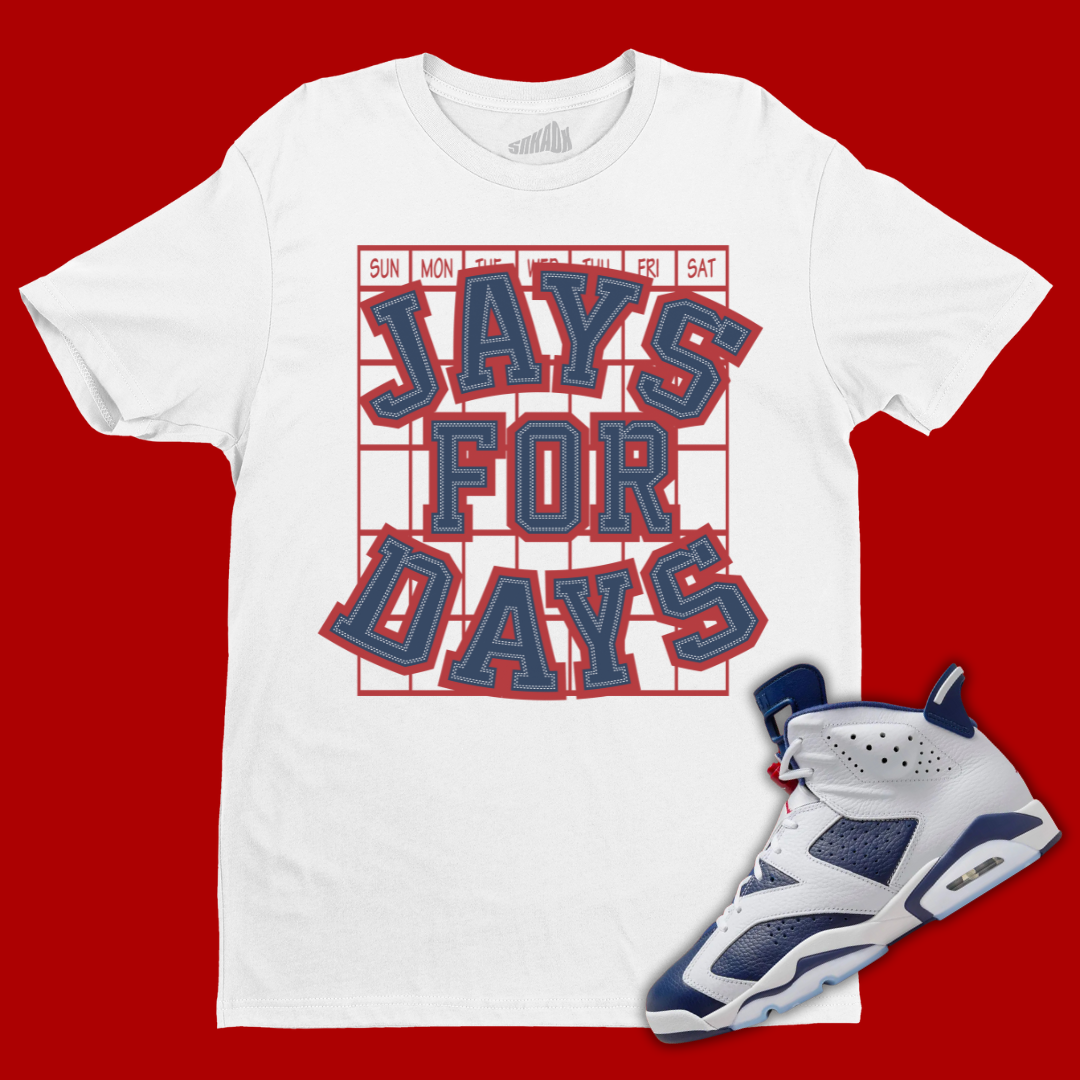 Jays For Days T-Shirt Matching Jordan 6 Olympic